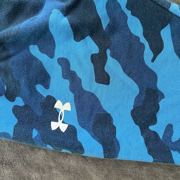 Under Armor Boys Blue Camo‎ Pants With Elastic Waistband Size 4T - Picture 2 of 4